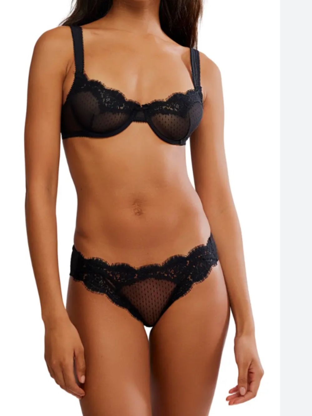 Free People Womens Fiona Bikini Bottoms Black S